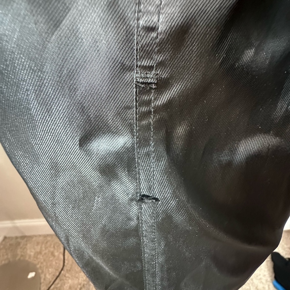 Michael Kors black shiny raincoat size medium - Picture 9 of 12